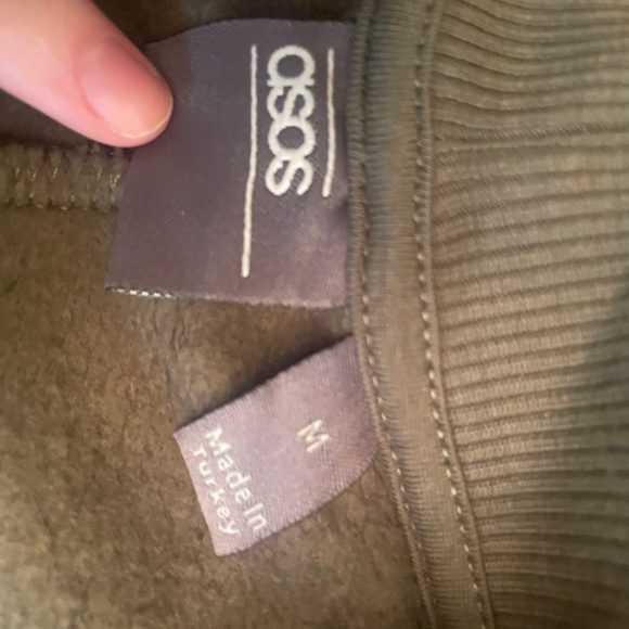 ASOS- dark grey open front sweater - Picture 2 of 2